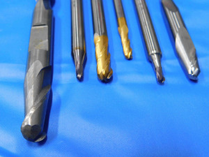 LOT OF 6pcs 1/8" - 3/8" OD VARIETY SOLID CARBIDE BALL NOSE END MILLS 2-4FL TiN - BS1284LVR