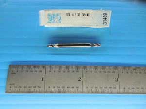 SGS 31409 3/32 X 1/8 SHANK 4 FLUTE DOUBLE ENDED END MILL TOOLING MACHINIST TOOL