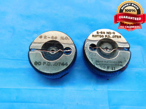2 56 NC 3 THREAD RING GAGES #2 .086 .0860 GO NO GO P.D.'S = .0744 & .0729 UNC-3 - TT0006