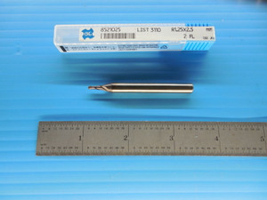 OSG 8521025 2.5 mm O.D. X 1.25 RADIUS 2 FLUTE BALL NOSE SOLID CARBIDE END MILL