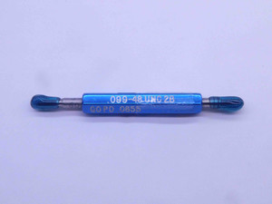 CERTIFIED 3 48 UNC 2B THREAD PLUG GAGE #3 .099 GO NO GO P.D.'S = .0855 & .0885 - DW26167TLC