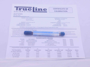 CERTIFIED 3/8 24 UNF 3B THREAD PLUG GAGE .375 GO NO GO P.D.'S = .3479 & .3516 - DW26291TLC