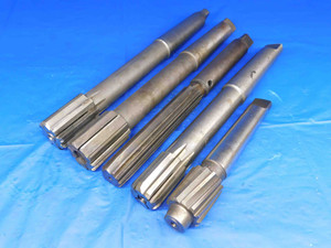 5pc MIXED LOT HSS / CARBIDE TIPPED REAMERS EXPANSION HAND MT3 TAPER SHANK  - BR1831BB3