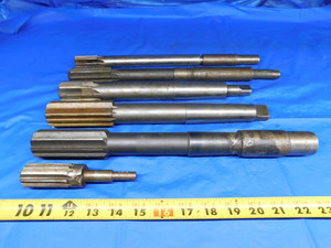 LOT OF 6 HSS CHUCKING & EXPANSION REAMERS SIZES RANGE FROM 1" TO 1 1/2 TOOLING