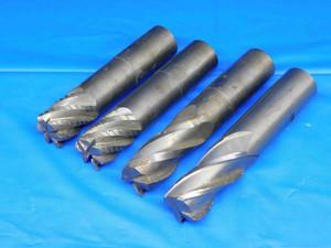 LOT OF 4 CARBIDE SQUARE, ROUGHING CENTER CUTTING END MILLS 3/4 CUTTING DIAMETER  - BR1882BC2