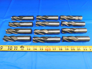 LOT OF 12 TRW PUTNAM HSS SQUARE CENTER CUTTING 1" END MILLS 2" LOC 1" SHANK 1.0 - BR1947BY2