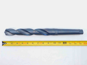 HERTEL 1 3/8 O.D. HSS TWIST DRILL BIT MORSE TAPER #4 SHANK 9" LOC 1.375 MT4 - JC0295BC2