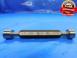 14.004 & 14.026 METRIC PIN PLUG GAGE GO NO GO 14.000 +.004 14 mm .5522 14H8 - BT0929BA3