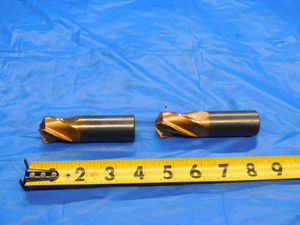 2 PC REGROUND CARBIDE CHAMFER END MILLS 1" CUT. DIA. 1" LOC 1" SHANK DIA 1.0 - CB0617BY2