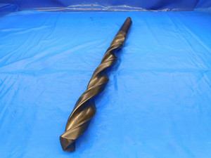 1 9/32 O.D. HSS TWIST DRILL BIT MORSE TAPER #4 SHANK 9 1/2 LOC 1.2812 MT4