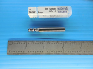 MITSUBISHI MS MHZD D 3/16 1/4 SHANK 5/8 LOC 2" OAL CARBIDE END MILL MACHINIST