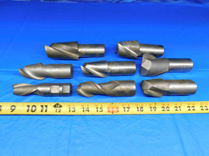 LOT OF 8 HSS SQUARE / CORNER RADIUS END MILLS CUTTING DIAMETERS 1", 1 1/2, & 2" - BR2070BY2