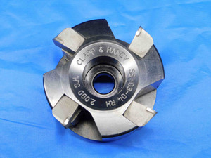 CLAPP&HANEY 3" O.D. 90 DEG FACE MILL SS-3-3 R.H. 1" PILOT HOLDS 3 INSERTS 3.0 - BR2124BN2