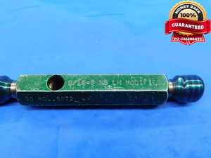 9/16 8 NS LEFT HAND MODIFIED THREAD PLUG GAGE .5625 GO NO GO PDS= .5072 & .5128 - DW26371RD