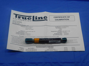 CERTIFIED 7/16 28 NEF 2B THREAD PLUG GAGE .4375 GO NO GO PD'S = .4143 & .4189 - DW26417TLC
