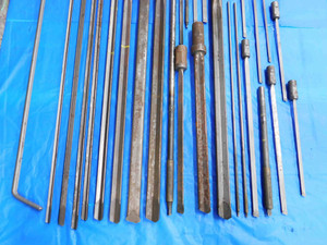 LOT OF 36 GUN DRILLS VARIOUS STYLES & SIZES SOME CARBIED TIPPED & COOLANT THRU