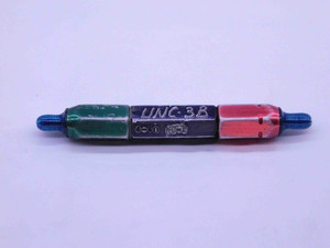 4 40 UNC 3B THREAD PLUG GAGE #4 .112 .1120 GO NO GO P.D.'S = .0958 & .0982 CHECK - DW26457RD