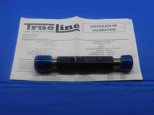 CERTIFIED 15/16 20 UNEF 2B THREAD PLUG GAGE .9375 GO NO GO PD'S = .9050 & .9109 - DW26513TLC