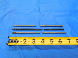 6 PC. LOT OF GARR CARBIDE REGROUND EXTENDED REACH END MILLS 3/16 O.D. .1875 - CB1040AY3