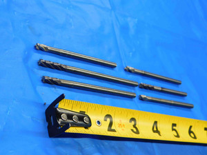 6 PC. LOT OF GARR CARBIDE REGROUND EXTENDED REACH END MILLS 3/16 O.D. .1875 - CB1040AY3