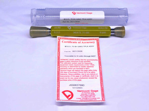 NEW M10 X .75 6H VERMONT THREAD PLUG GAGE 10 0.75 GO NO GO PD'S = 9.513 & 9.645 - MS6839VTG