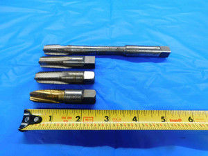 LOT OF 4 PIPE TAPS HSSE 1/4 - 18 NPT 4 STRAIGHT FLUTE .25 TAPERED 1/4-18 - BT1455LVR