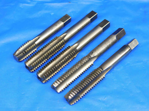 LOT OF 5 VARIOUS BRANDS 7/16 - 14 HSS BOTTOMING & PLUG TAPS .4375 NC UNC - BR2516LVR