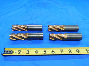 4 PC. 7/8 TO 1" CUTTING DIA. COBALT ROUGHING END MILLS 1" SHANK DIA. USA 5 FLUTE - CB1096BY2