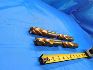 4 PC. 7/8 TO 1" CUTTING DIA. COBALT ROUGHING END MILLS 1" SHANK DIA. USA 5 FLUTE - CB1096BY2