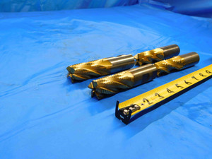 4 PC. 7/8 TO 1" CUTTING DIA. COBALT ROUGHING END MILLS 1" SHANK DIA. USA 5 FLUTE - CB1099BY2