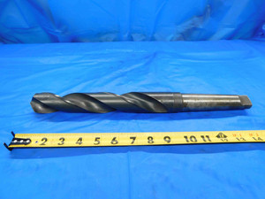PTD 1 13/32 O.D. HSS TWIST DRILL BIT MORSE TAPER #4 SHANK 8 1/4 LOC 1.4062 MT4
