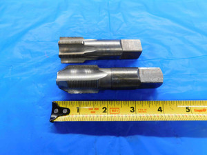 2pcs HSS TAPS 1 1/8 - 18 GH5 PLUG & BOTTOMING 4 & 6 STRAIGHT FLUTES MODIFIED - BT1598LVR