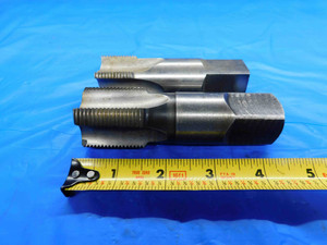 2pcs MODIFIED BOTTOMING TAPS HSS 1 7/16 - 12 NS GH4 6 STRAIGHT FLUTE 1.4375 - BT1592LVR