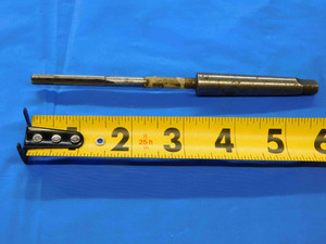 1/4 OD HSS CARBIDE TIPPED REAMER MT1 SHANK 4 FL .25 .2500 ONSIZE LETTER E - JC1051AK3