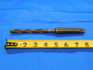 7/16 O.D. HSS TWIST DRILL BIT MORSE TAPER #2 SHANK 3 1/2 LOC 8" OAL .4375 MT2 - CB1334LVR