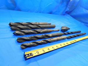 8 PC. LOT OF TWIST DRILL BITS SIZES FROM 25/32 TO 1 1/2 CUTTING DIAMETER - CB1344LVR