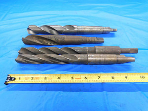 4pcs TWIST DRILL BITS HSS SIZES FROM 51/64 - 1 1/16 MODIFIED MORSE TAPER SHANKS - BT1727LVR