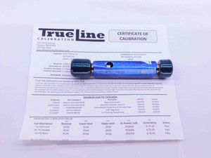 CERTIFIED 1" 14 UNS 2B THREAD PLUG GAGE 1.0 GO NO GO P.D.'S = .9536 & .9605 - DW26686TLC