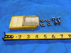 8pcs NEW KENNAMETAL E-80978-10 CARBIDE TURNING INSERT SEATS / SHIMS 3/8 I.C. - CB1573BBT
