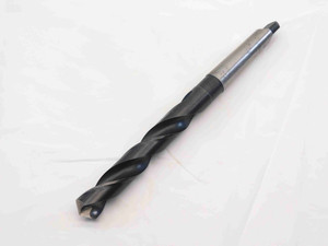 PTD 45/64 O.D. HSS TWIST DRILL BIT MORSE TAPER #2 SHANK 3 3/4 LOC .7031 MT2 USA - CB1726AE1
