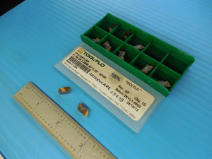 10PC TOOL FLO TF31857J5R FLTB 2R 2.0 MM 40° X 20° GP3R CARBIDE TOP NOTCH INSER