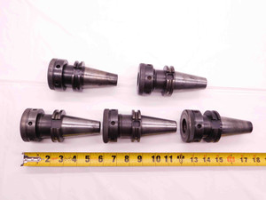 5pcs LOT OF CAT40 TG100 COLLET CHUCK TOOL HOLDERS 3" PROJECTIONS TG 100 ROUND - BT2322LVR
