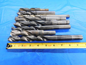 LOT OF HSS TWIST DRILL BITS VARIOUS SIZES UP TO 25/32 SOME MODIFIED SHANKS - BT2374LVR