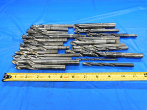 LOT OF HSS STRAIGHT / REDUCED SHANK TWIST DRILL BITS VARIOUS SIZES UP TO 25/32 - BT2377LVR