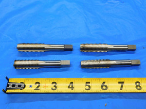 4 PC. SET OF 5/8 - 11 NC HSS PLUG, BOTTOMING, & TAPER TAPS .625 UNC THREADING - CB2197AY3