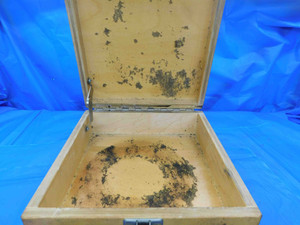 9 1/4 X 9 1/4 X 3 1/2 WOODEN BOX FOR STORAGE OF MACHINIST TOOLS WORKING LATCH - CB2192LVR