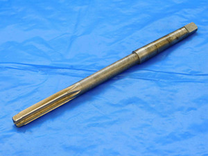 CTD CO 27/64 O.D. HSS REAMER MORSE TAPER #1 SHANK 6 FLUTE MT1 .4218 USA MADE - JC1947AY3