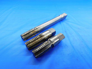 LOT OF 3 HERTEL / UNION BUTTERFIELD HSS PIPE TAPS 3/8" 18 NPTF INTERRUPTED .375 - BT2457AY3