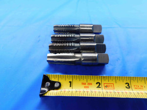LOT OF 4 OSG HSS PIPE TAPS 1/4" 18 NPT INTERRUPTED TOOTH .25 4-5 STRAIGHT FLUTES - BT2455AY3