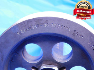 5 3/8 16 NS 3 SET THREAD PLUG GAGE 5.375 5.3750 GO ONLY P.D. = 5.3344 UN 3A - DW26803RD